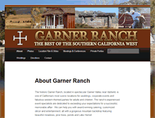 Tablet Screenshot of garnerranch.com